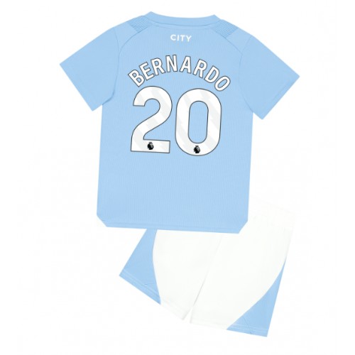 Manchester City Bernardo Silva #20 Replica Home Stadium Kit for Kids 2023-24 Short Sleeve (+ pants)